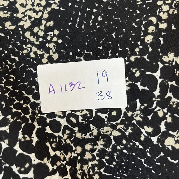 Ann Taylor Women's Sz 14 Sheath Dress Ruched Snakeskin Print Black & Tan Career - Picture 5 of 8